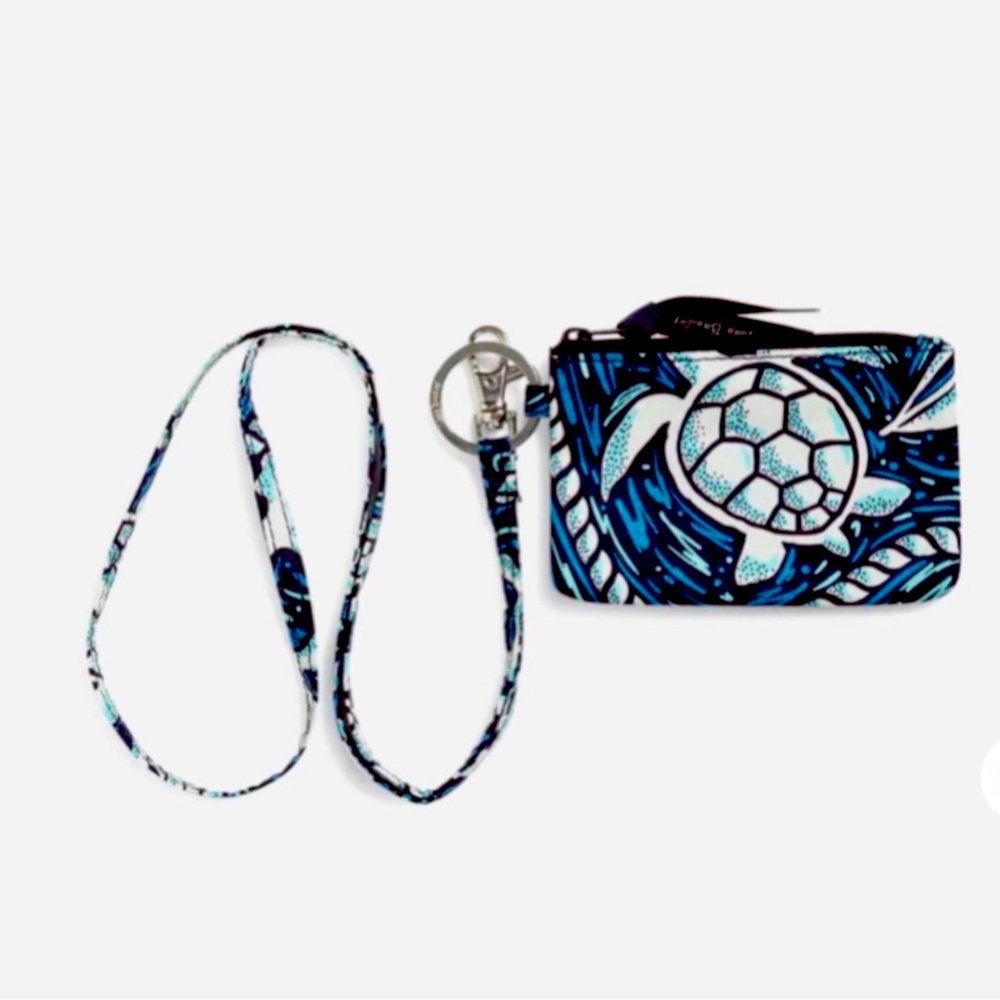 Vera Bradley Zip ID and Lanyard-Shore Enough